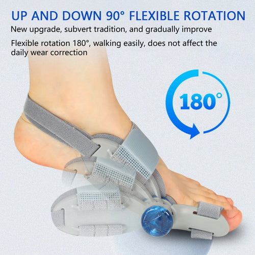 Adjustable Rotatable Toe Orthotic for Women and Men Day Night Left & Right Feet Toe Separator
