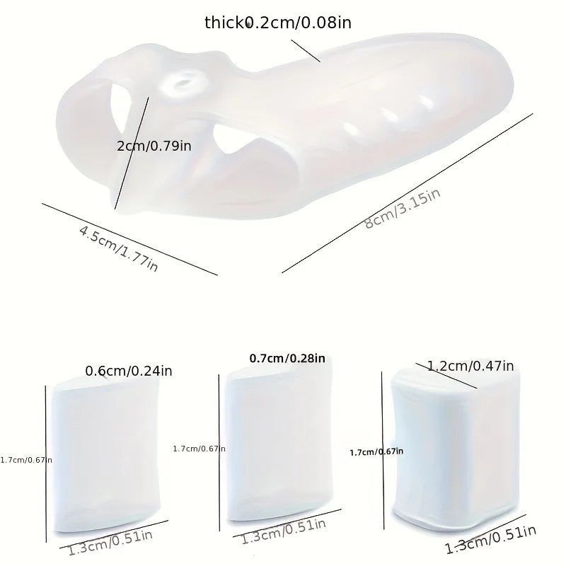 1 Pair Ultra-Soft Silicone Toes Separator