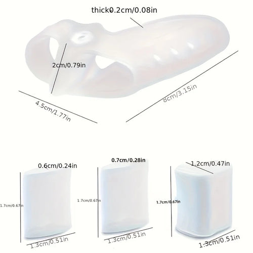 1 Pair Ultra-Soft Silicone Toes Separator