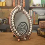 Modern Nordic oval wall mirror for bathroom and bedroom décor