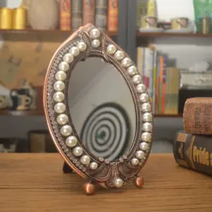 Modern Nordic oval wall mirror for bathroom and bedroom décor