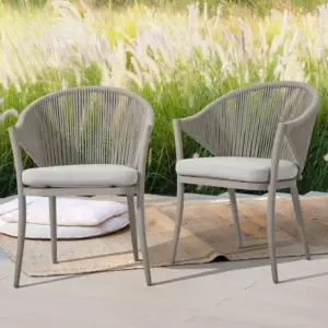 Modern Aluminum Patio Conversation Set