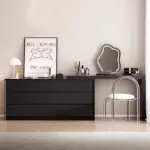 modern bedroom vanity table with mirror minimalist dresser