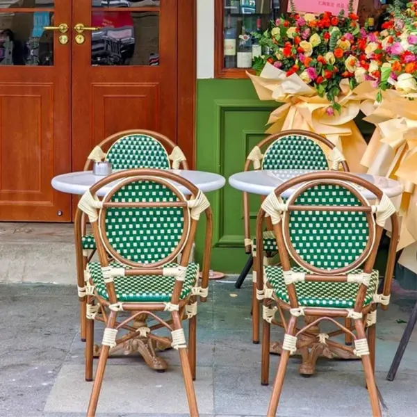 Nordic rattan outdoor garden furniture set aluminum patio lounge set