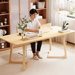minimalist nordic standing office desk wooden space saving executive desk